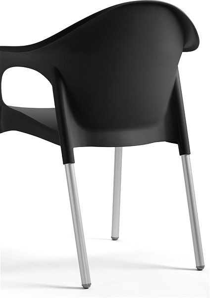 Garden Chair ROJAPLAST Garden chair LISA, black ...