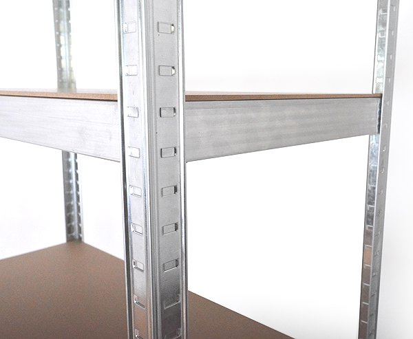Shelving Unit ROJAPLAST Metal shelf 180 × 160 × 60 cm ...