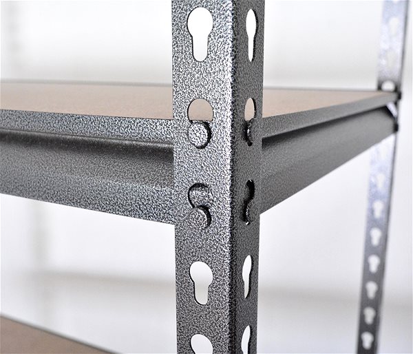 Shelving Unit ROJAPLAST Metal shelf 180 × 90 × 45 cm ...