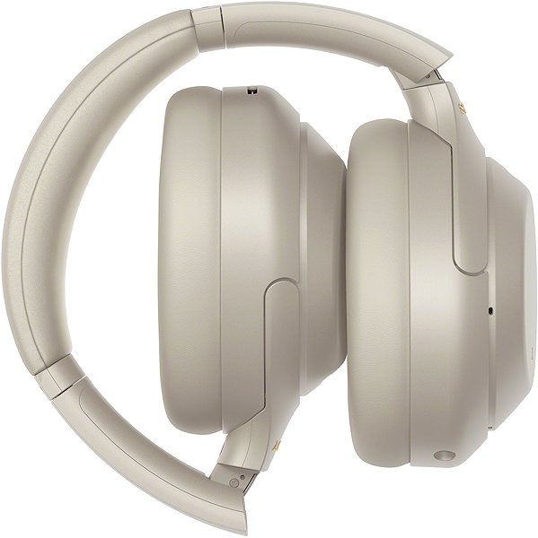 Wireless Headphones Sony Hi-Res WH-1000XM4, silver-grey Lateral view