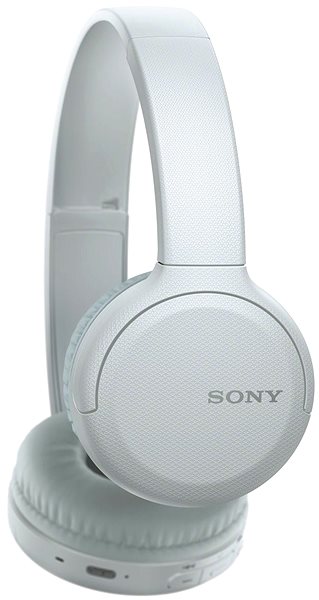 Wireless Headphones Sony Bluetooth WH-CH510, Grey-White Lateral view