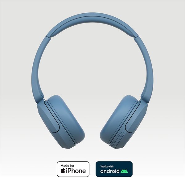 Kabellose Kopfhörer Sony Bluetooth WH-CH520, blau ...