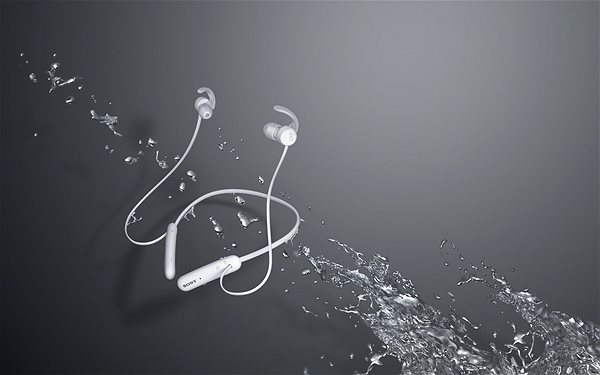 Wireless Headphones Sony Sport WI-SP510, White Lifestyle