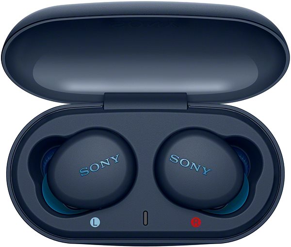 Vezeték nélküli fül-/fejhallgató Sony WF-XB700 - kék Oldalnézet