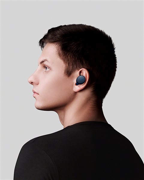 Wireless Headphones Sony WF-XB700, Blue Lifestyle