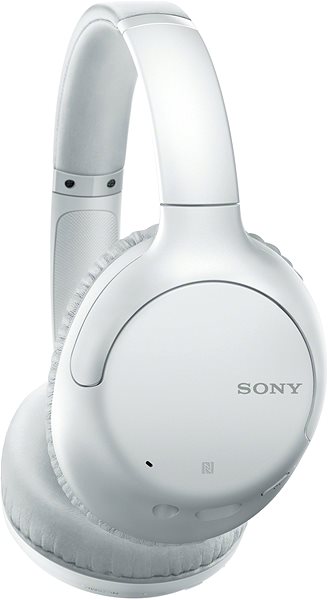 Vezeték nélküli fül-/fejhallgató Sony WH-CH710N - fehér-szürke Oldalnézet