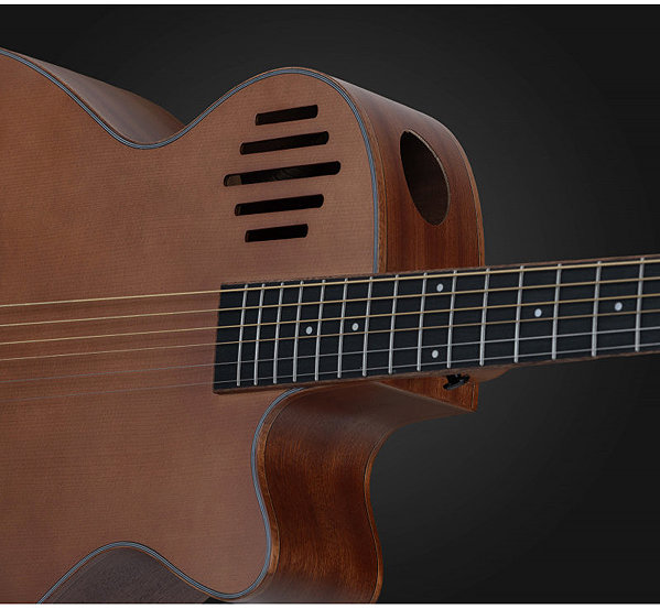 Rocktile OV2C-BN acoustic guitar.