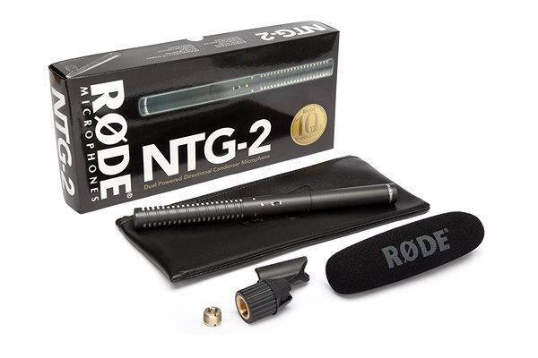 Mikrofon RODE NTG2 Csomag tartalma