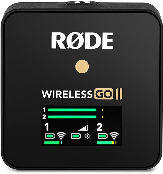 Mikrofon RODE Wireless GO II Képernyő