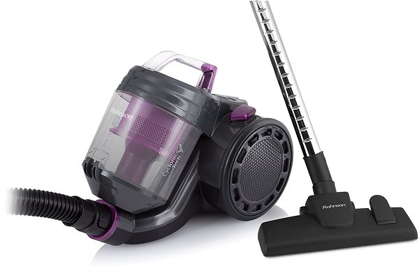 Bagless Vacuum Cleaner Rohnson R-1225 Cyclonic Tech Lateral view
