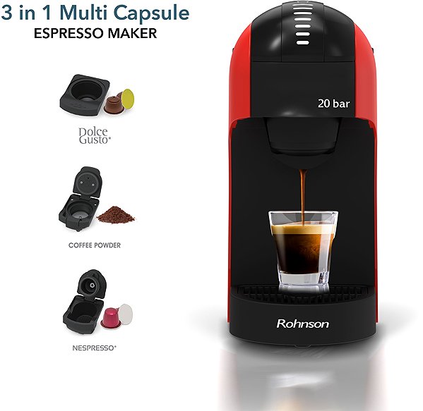 Coffee Pod Machine Rohnson R-98046R ...