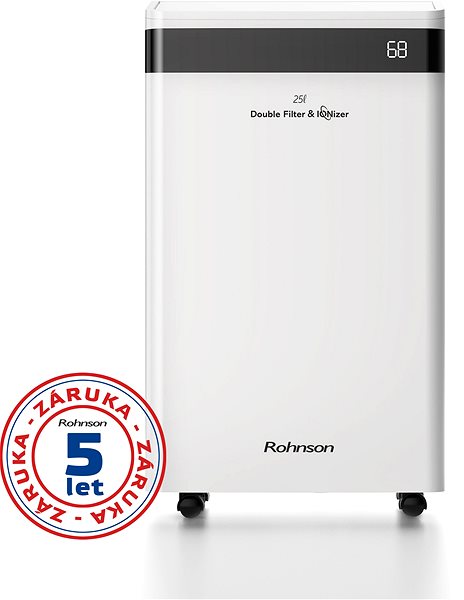Luftentfeuchter Rohnson R-91125 Double Filter & Ionizer + 5 Jahre Garantieverlängerung ...