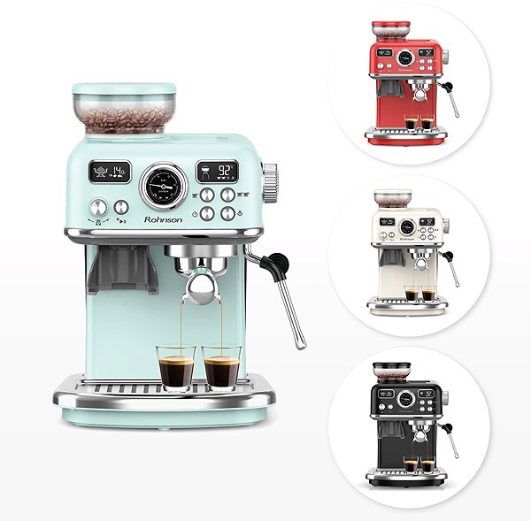 Siebträgermaschine Rohnson R-98250G Espresso 2in1 ...