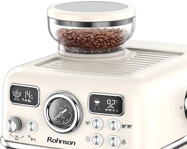 Siebträgermaschine Rohnson R-98250C Espresso 2in1 ...