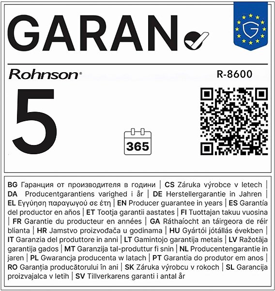 Fan Rohnson R-8600 Silent Breezer + 5 years extended warranty ...