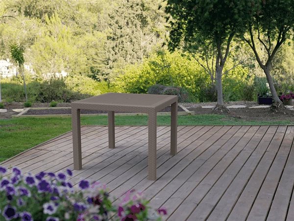Garden Table KETER MELODY QUARTED Table, Cappucino Lifestyle