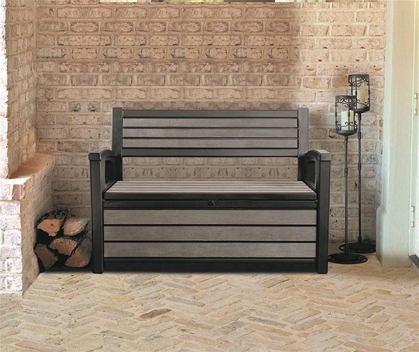 Zahradní lavice KETER Lavice zahradní HUDSON STORAGE 132cm ...