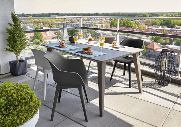 Garden Chair ALLIBERT AKOLA graphite armchair ...