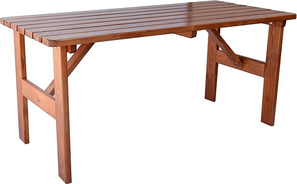 Garden Table ROJAPLAST Garden table VIKING, lacquered 150cm Lateral view