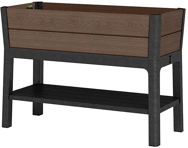 Kvetináč Keter Kvetináč Deco Elevated Garden Bed Walnut ...