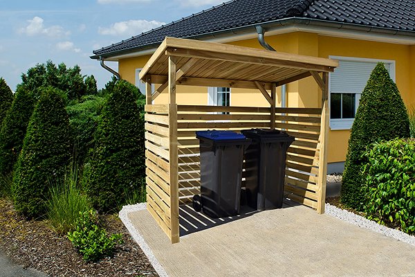 Weka wooden log cabin Wooden log cabin 663 (260 × 130 × 204 cm) .