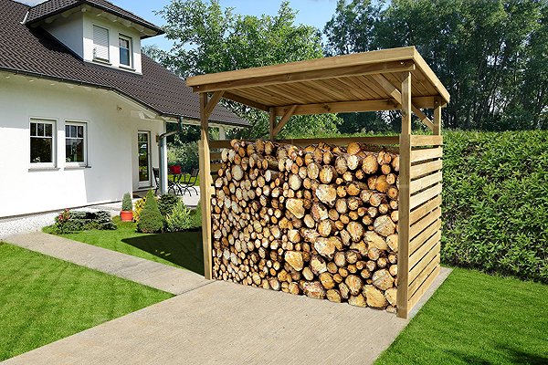 Weka wooden log cabin Wooden log cabin 663 (260 × 130 × 204 cm) .