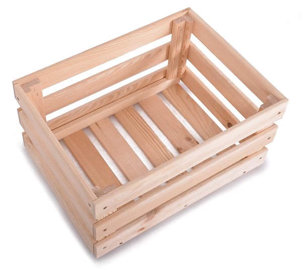 Úložný box ROJAPLAST drevená debnička, 42 × 29 cm ...