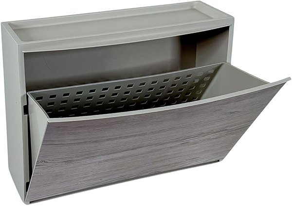 Shoe Rack Belli e Forti Shoe rack with light wood imitation, grey ...