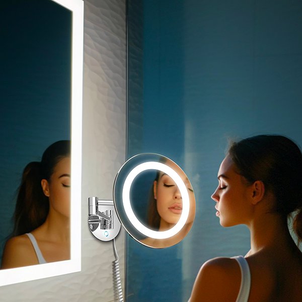 Cosmetic Mirror Nimco LED Cosmetic Mirror, Backlit Round – Touch ZK-20165-26.