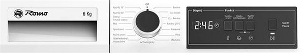 Washing Machine Romo RWF2266B Optional
