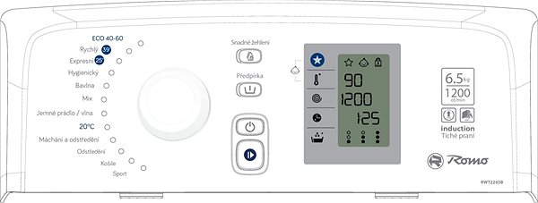 Washing Machine Romo RWT2265B Optional