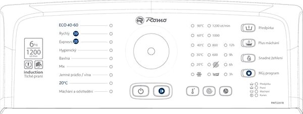 Washing Machine Romo RWT2261B Optional