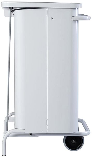 Rubbish Bin Rossignol SAS Collecroule Mobile Pedal, 70 l, white ...