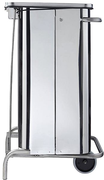 Rubbish Bin Rossignol SAS Collecroule Mobile pedal, 70 l, stainless steel ...