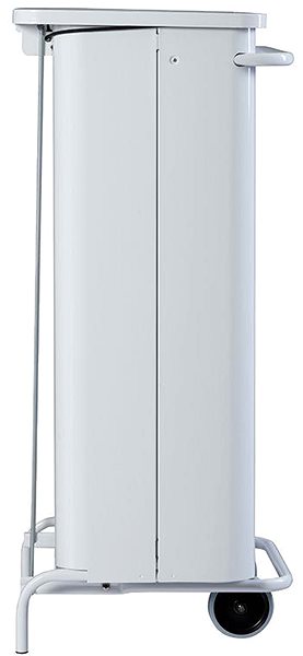 Rubbish Bin Rossignol SAS Collecroule Mobile Pedal, 110 l, white ...