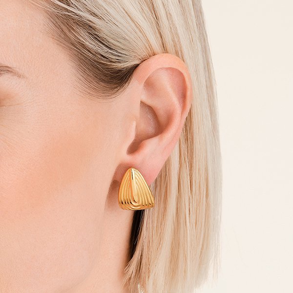 Rosefield women's gold-plated earrings JEREG - J965.