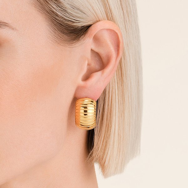 Rosefield women's gold-plated earrings JESEG - J968.