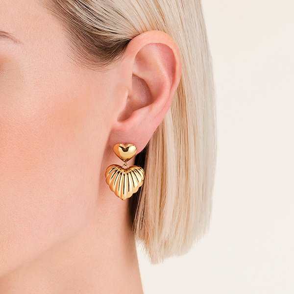 Rosefield gold-plated women's earrings JEDHG - J984.