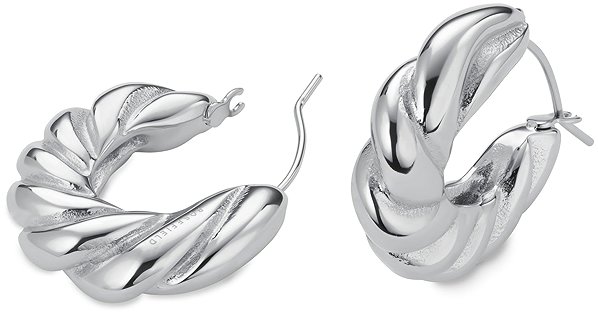 Rosefield rhodium-plated women's earrings JETHS - J979.