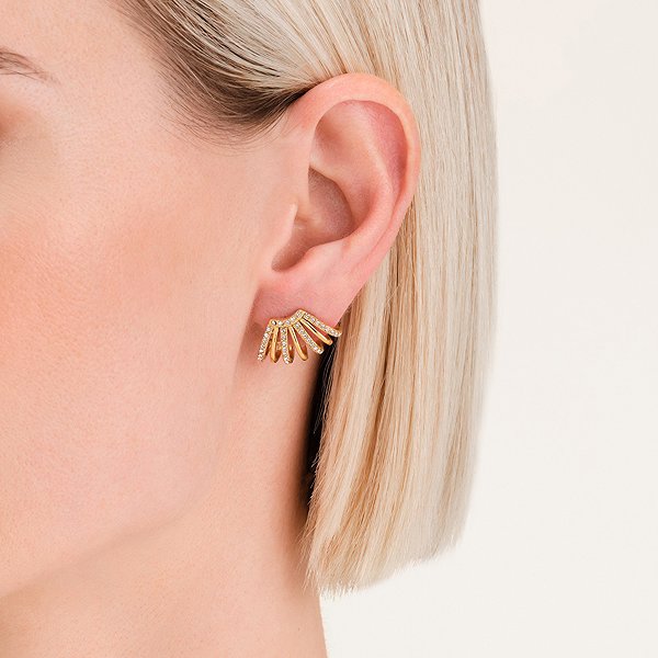 Rosefield women's gold-plated earrings JECCG - J1029.