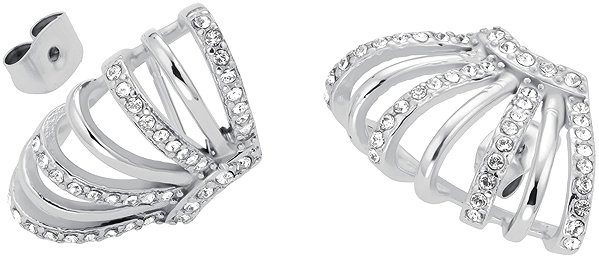 Rosefield women's rhodium-plated earrings JECCS - J1030.