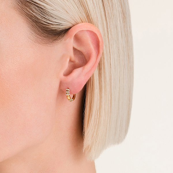 Rosefield women's gold-plated earrings JECLG - J1031 .