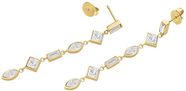 Rosefield gold-plated earrings JECPG-J1169.