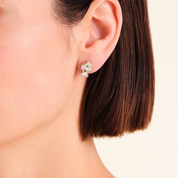 Rosefield gold-plated earrings JECCG-J1170.