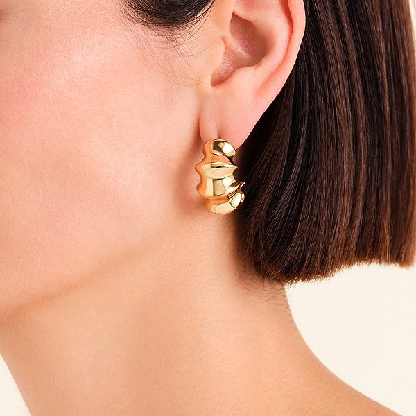 Rosefield gold-plated earrings JESBG-J1195.