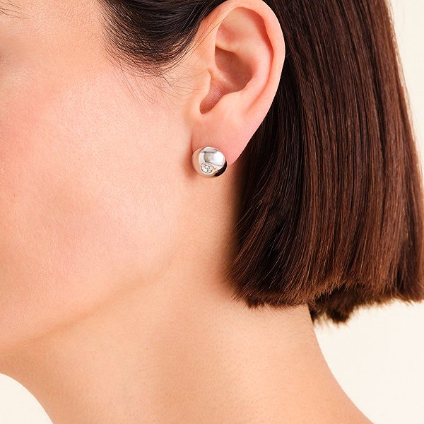 Rosefield rhodium-plated earrings JEBSS-J1199.