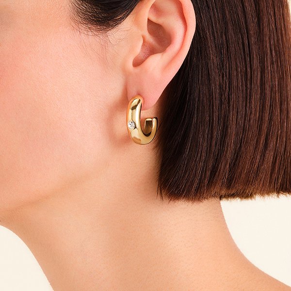 Rosefield gold-plated earrings JEBCG-J1200.