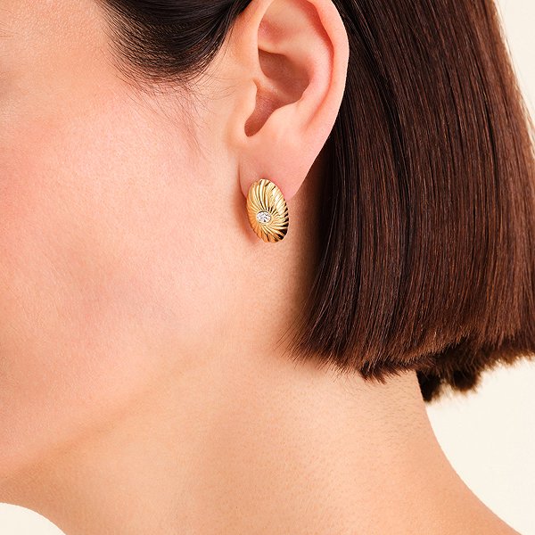 Rosefield gold-plated earrings JEBTG-J1202.
