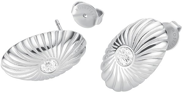 Rosefield rhodium-plated earrings JEBTG-J1203.