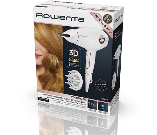 Hair Dryer Rowenta CV6135F0 Volumizer 3D Packaging/box